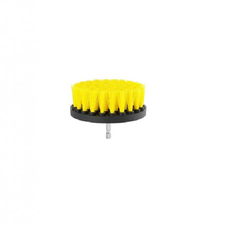 Perie rotunda medie pentru Mocheta &amp; Uz Casnic / Profesional - Detailing Carpet Brush cu Adaptor Bormasina - Img 4
