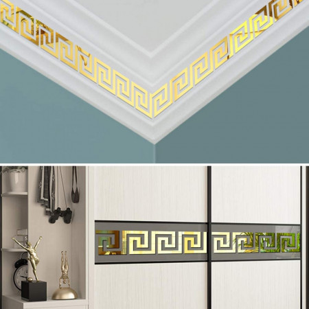 Set Oglinzi Design Versace - Oglinzi Decorative Acrilice Gold Plated - Luxury Home 10 bucati/set