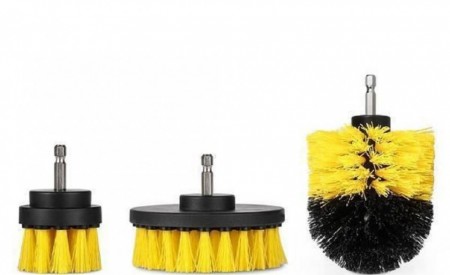 Set Perii pentru Mocheta &amp; Uz Casnic /Profesional Detailing Carpet Brush cu Adaptor Bormasina - Img 6