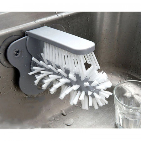 Set perii profesionale pentru spalat pahare si recipiente, interior/exterior, fixare cu ventuza, MyStyle® Kitchen