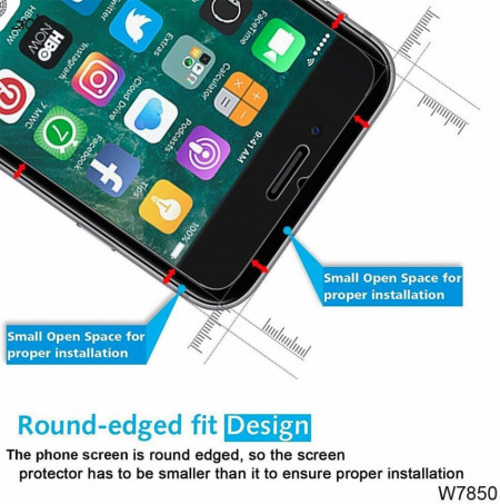 Folie de sticla case friendly Apple iPhone 6 Plus/6S Plus, Elegance Luxury transparenta - Img 3
