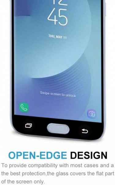 Folie de sticla Samsung Galaxy J3 2017, 5D FULL GLUE Negru - Img 4