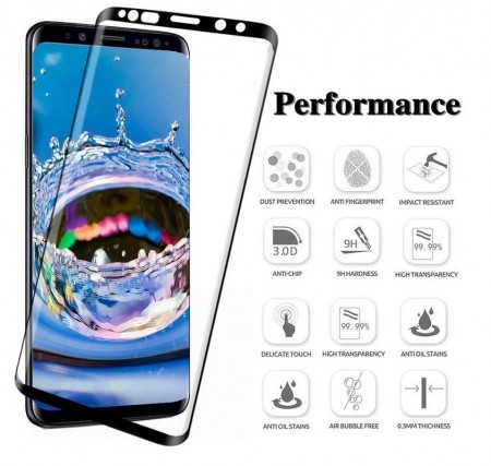 Folie de sticla Samsung Galaxy J6 2018, 9D FULL GLUE Negru - Img 3