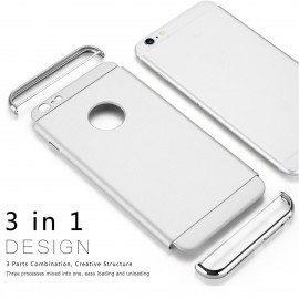 Husa Apple iPhone 6/6S, Elegance Luxury 3in1 Silver - Img 2