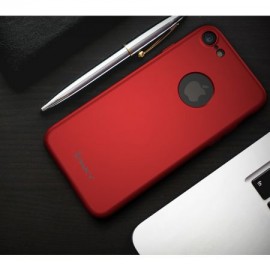 Husa Apple iPhone 7, FullBody Elegance Luxury iPaky Red, acoperire completa 360 grade cu folie de sticla gratis - Img 3