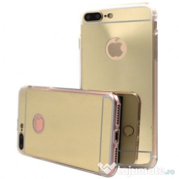 Husa Apple iPhone 7 Plus, Elegance Luxury tip oglinda Auriu - Img 3