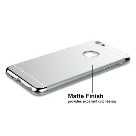 Husa Apple iPhone 8, Elegance Luxury 3in1 Argintiu - Img 2