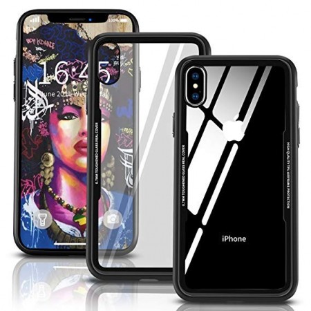 Husa Apple iPhone XS MAX Magnetica 360 grade Negru, Perfect Fit cu spate de sticla securizata premium + folie de sticla pentru ecran gratis - Img 4