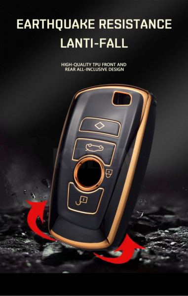 Husa de protectie premium pentru cheie auto, Elegance Luxury Cover Key, compatibila cu BMW X1, X3, X4, I3, M3, M4, M5, M6, Seria 3, 5, 6, 7 - Img 4