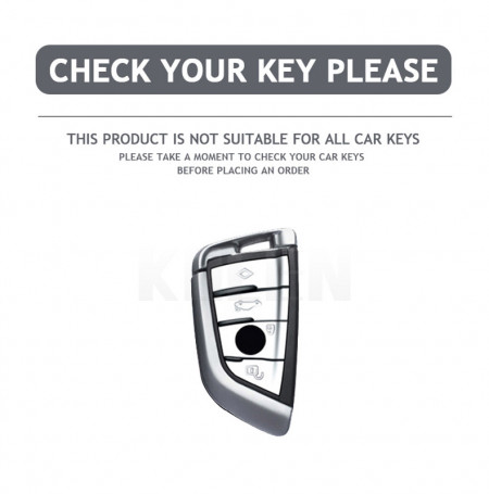 Husa de protectie premium pentru cheie auto, Elegance Luxury Cover Key, compatibila cu  BMW X1 X3 X5 X6 X7 1 3 5 6 7 Series G20 G30 G11 F15 F16 G01 G02 F48 Keyless - Img 7