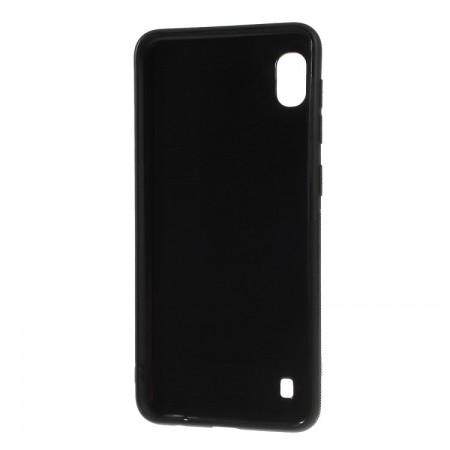 Husa pentru Samsung Galaxy A10, Perfect Fit, cu insertii de carbon, negru - Img 2