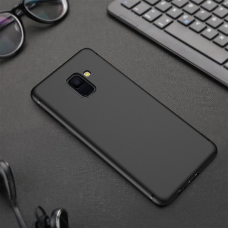 Husa pentru Samsung Galaxy A6 Plus, Perfect Fit , Silicon TPU Negru - Img 3