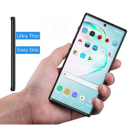 Husa Samsung Galaxy Note 10, FullBody Elegance Luxury Negru, acoperire completa 360 grade cu folie de protectie gratis