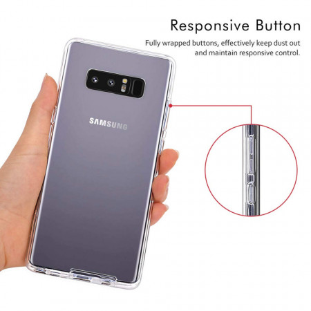Husa Samsung Galaxy Note 8, FullBody Elegance Luxury 360º ultra slim Silicon TPU, acoperire fata spate - Img 6