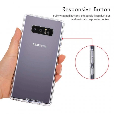 Husa Samsung Galaxy Note 8, FullBody Elegance Luxury 360º ultra slim Silicon TPU, acoperire fata spate - Img 6
