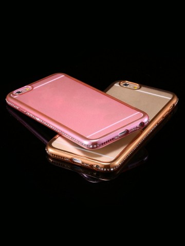 Husa Samsung Galaxy S8, Elegance Luxury electroplacata cu diamante Rose-Gold - Img 3