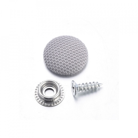 Kit 20 capse tapitate pentru reparatia plafonului auto, compatibil Audi, Skoda, BMW, VW, OPEL si alte modele, culoare Gri,