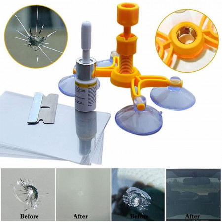 Kit reparare parbriz auto pentru repararea crapaturilor sau zgarieturilor din parbriz