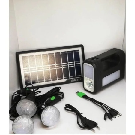Kit solar GD-Lite 8017 dotat cu dispozitive USB cu 3 becuri LED si acumulator - Img 4