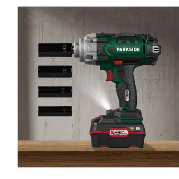 Masina de insurubat cu impact 20 V Parkside, cu acumulator si incarcator inclus - Img 3