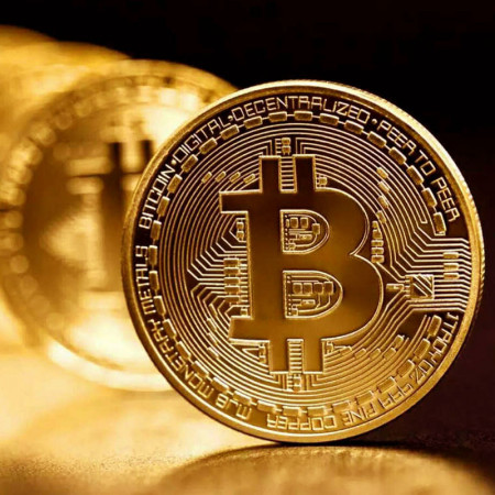 Moneda Bitcoin de Colectie &amp; Suvenir - Criptomoneda Aurie - Img 2