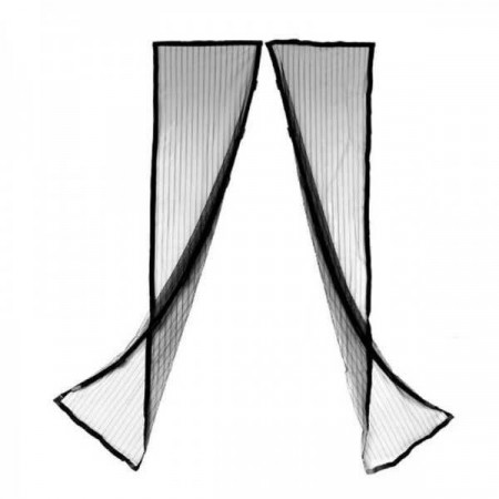 Perdea magnetica anti insecte si tantari, neagra. Plasa anti-tantari - Img 5