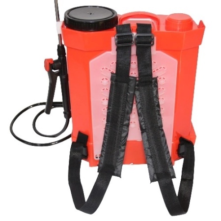Caracteristici:  Tip - cu acumulator Tensiune acumulator - 12 V Capacitate acumulator - 8 Ah Durata de funcționare fără reîncărcare - 6-8 ore Capacitatea rezervorului - 12 l Presiune de lucru - 4-4,5 bar Consumul - 1,6-1,7 l/min Lungimea tubului telescopi