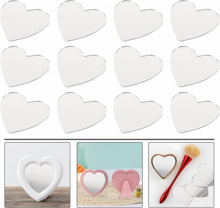 Set 100 Oglinzi Acrilice Autoadezive, Model INIMA , 4x4 cm, Silver - Ideale pentru decorarea peretilor