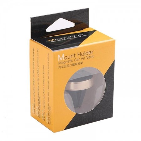 Suport auto magnetic gold pentru telefoane mobile, prindere la ventilatie ! - Img 4