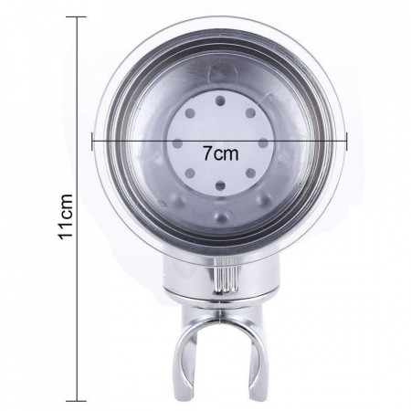 Suport cu ventuza pentru para de dus, reglabil 360 grade, crom elegant, sustinere pana la 5kg - Img 5