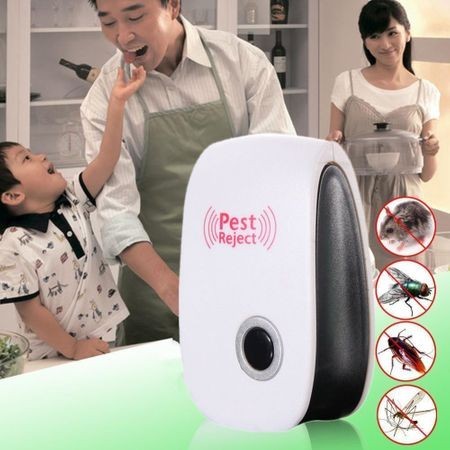 Aparat anti Daunatori Ultrasonic pentru gandaci, muste, tantari, furnici ,paianjeni , soareci ,Ultrasonic Pest Reject - Img 5