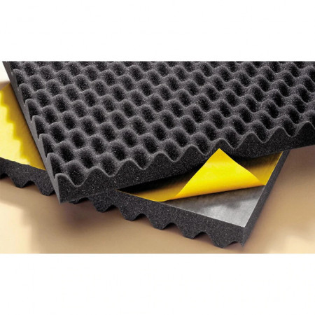 Burete acustic &amp; izolator fonic pentru Studio / Home Cinema Autoadeziv 100x100x5 cm