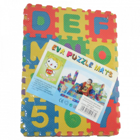 Covorul cu numere puzzle de podea multicolor cu 10 piese este o alegere perfecta pentru orice parinte preocupat de siguranta si confortul copilului lor. Acest covor tip puzzle este conceput cu o suprafata superioara texturata antiderapanta, care previne a