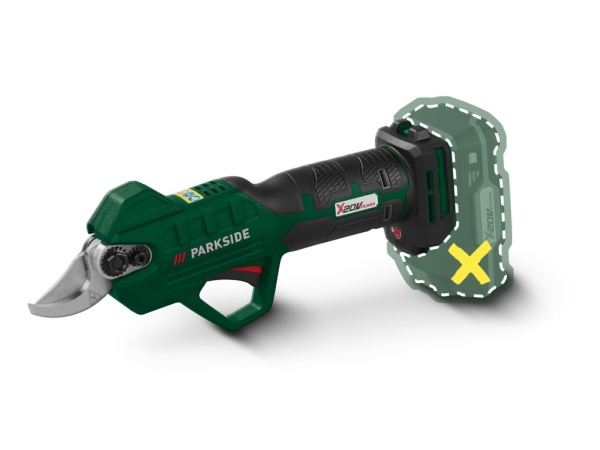 Foarfeca pentru crengi Parkside 20V Pentru taierea puternica a crengilor cu grosimea de pana la 28 mm in lemn de esenta moale si 15 mm in lemn de esenta tare