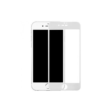 Folie de sticla 3D Apple iPhone 7/8, Elegance Luxury margini colorate White - Img 3