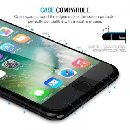 Folie de sticla case friendly Apple iPhone 7, Elegance Luxury transparenta - Img 2