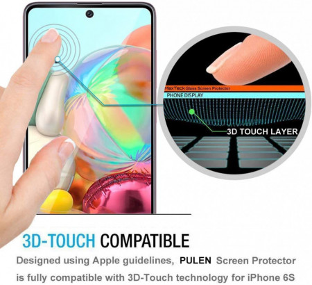 Folie de sticla Samsung Galaxy A71, 5D FULL GLUE Negru