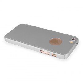 Husa Apple iPhone 5/5S/SE, FullBody Silver, acoperire completa 360 grade cu folie de sticla gratis - Img 2