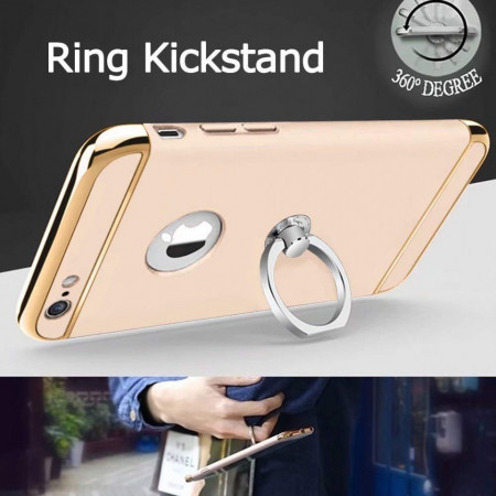 Husa Apple iPhone 6/6S , Elegance Luxury 3in1 Ring Gold - Img 2