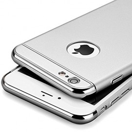 Husa Apple iPhone 6/6S, Elegance Luxury 3in1 Silver - Img 3