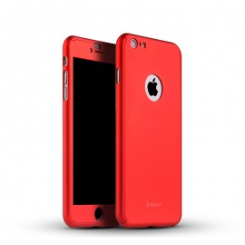 Husa Apple iPhone 6/6S, FullBody Elegance Luxury iPaky Red , acoperire completa 360 grade cu folie de sticla gratis - Img 3