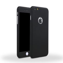 Husa Apple iPhone 6 Plus/6S Plus, FullBody Elegance Luxury Black, acoperire completa 360 grade cu folie de sticla gratis - Img 3