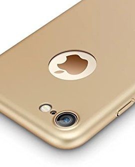 Husa Apple iPhone 8, FullBody Elegance Luxury iPaky Gold, acoperire completa 360 grade cu folie de sticla gratis - Img 3