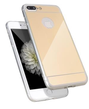 Husa Apple iPhone 8 Plus, Elegance Luxury tip oglinda Auriu - Img 2