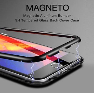Husa Apple iPhone X, Magnetica Negru, Perfect Fit cu spate de sticla securizata premium - Img 2