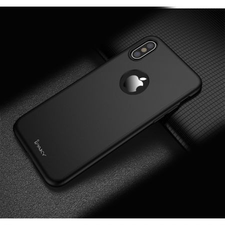 Husa de protectie pentru Apple iPhone XS MAX, iPaky Pro Negru Original Case, acoperire completa 360 grade cu folie de protectie gratis - Img 2