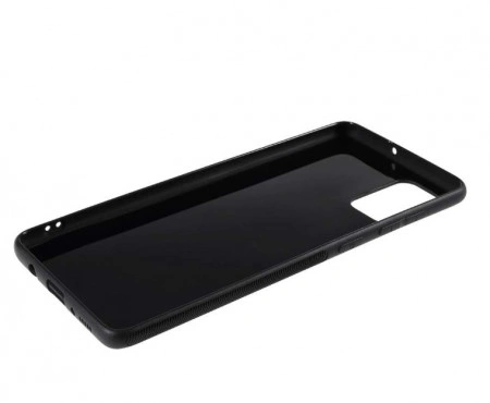 Husa pentru Samsung Galaxy A51, Perfect Fit, cu insertii de carbon, negru
