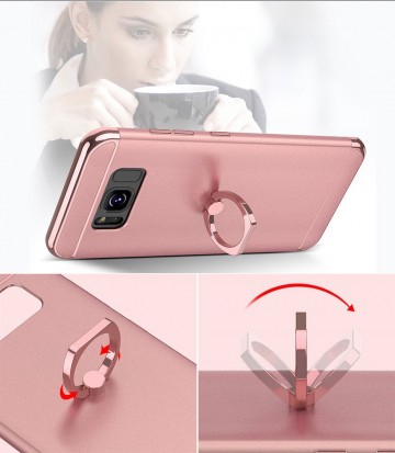 Husa Samsung Galaxy A5 2017, Elegance Luxury 3in1 Ring Rose-Gold - Img 3
