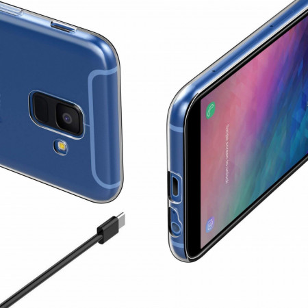 Husa Samsung Galaxy A6 Plus, Silicon TPU Slim Transparenta - Img 4