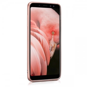 Husa Samsung Galaxy A8 2018, slim antisoc Rose-Gold - Img 3